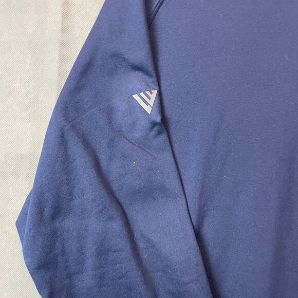 Bud Light Levelwear Quarter Zip Pullover Men’s Large Navy Logo Performance Top - Picture 2 of 11